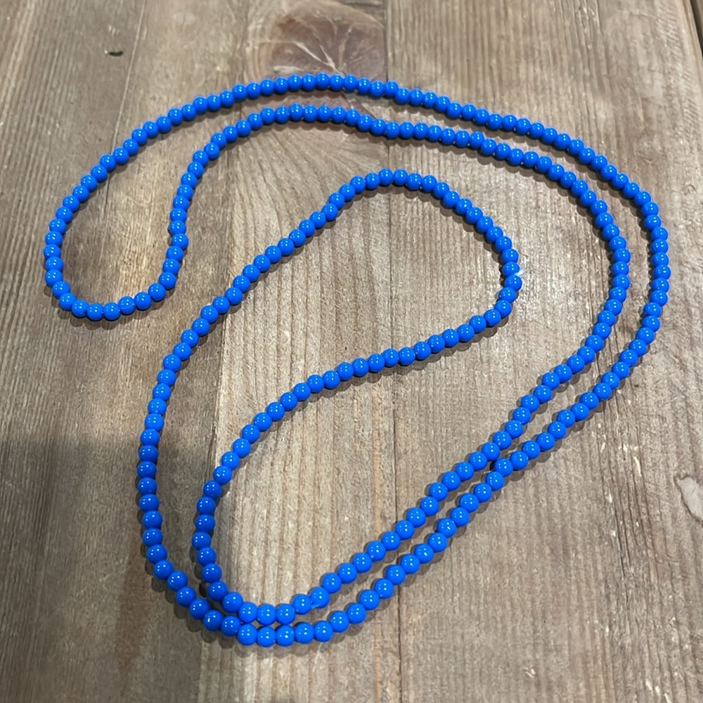 Vintage red, white and blue Beaded Necklaces Set of 6 - Picture 7 of 9